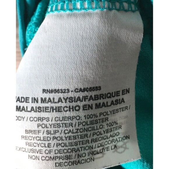 Nike Running Shorts Women's Size Medium Cyan Blue Dri Fit Geometric Stretch - Picture 6 of 6